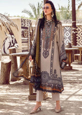 D#5A Maria B M Print Desert Rose Fall Collection 1022 Light Fawn