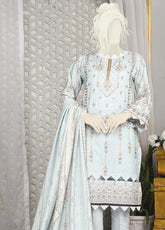 Dastaan By Humdum Embroidered Karandi Viscose Unstitched 3 Piece Suit - 08