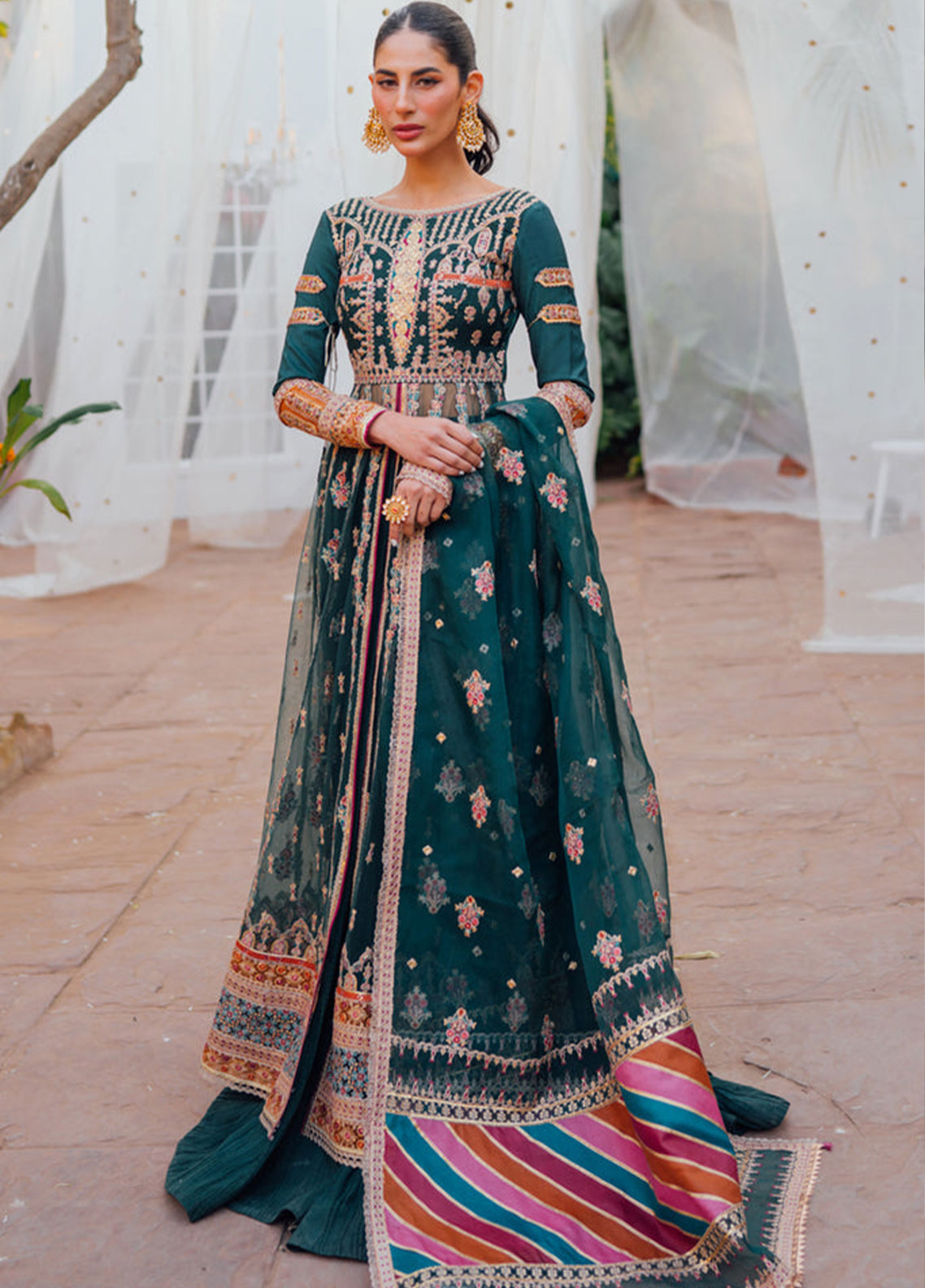 Mastani By Qalamkar Embroidered Raw Silk Unstitched 3 Piece Suit - 03 Mastani By Qalamkar Embroidered Raw Silk Unstitched 3 Piece Suit - 03