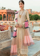 Masakali By Rajbari Embroidered Linen Unstitched 3 Piece Suit - 2A