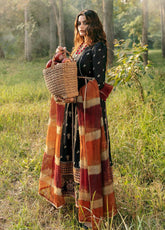 Qalamkar Embroidered Khaddar Unstitched 3 Piece Suit - 02