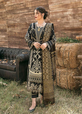 Qalamkar Embroidered Khaddar Unstitched 3 Piece Suit - 05
