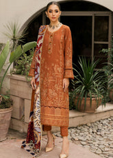D#10 Farasha Emb Khaddar Collection 1021