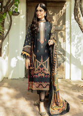 Dastaan-e-Badurat By Aabyaan Embroidered Karandi Unstitched 3 Piece Suit - 03