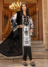 D#02 Maria B Linen Emb Winter Collection 1221