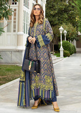 D#10 Maria B Linen Emb Winter Collection 1221