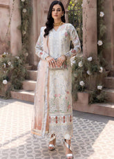 Le Festa By Emaan Adeel Embroidered Organza Unstitched 3 Piece Suit - 01