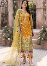 Le Festa By Emaan Adeel Embroidered Organza Unstitched 3 Piece Suit - 05