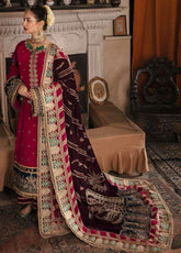 Naghma By Afrozeh Embroidered Raw Silk Unstitched 3 Piece Suit - 06