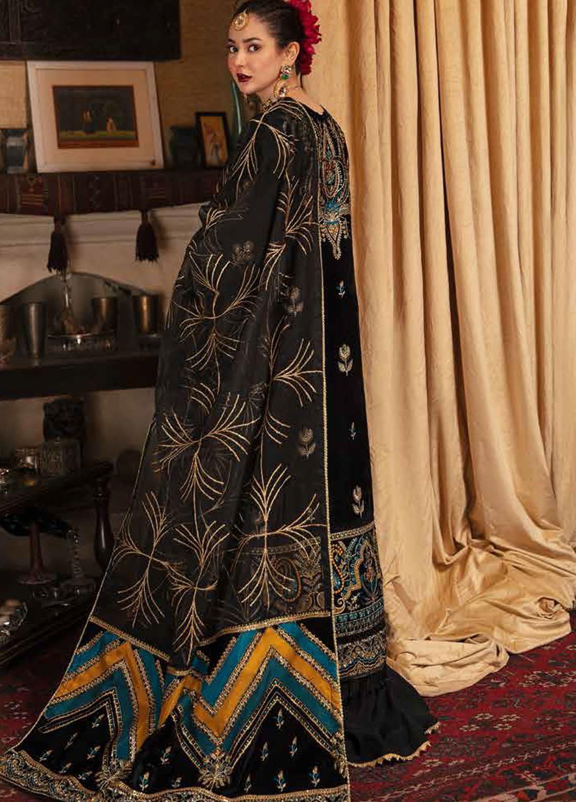 Naghma By Afrozeh Embroidered Velvet Unstitched 3 Piece Suit - 07 Naghma By Afrozeh Embroidered Velvet Unstitched 3 Piece Suit - 07