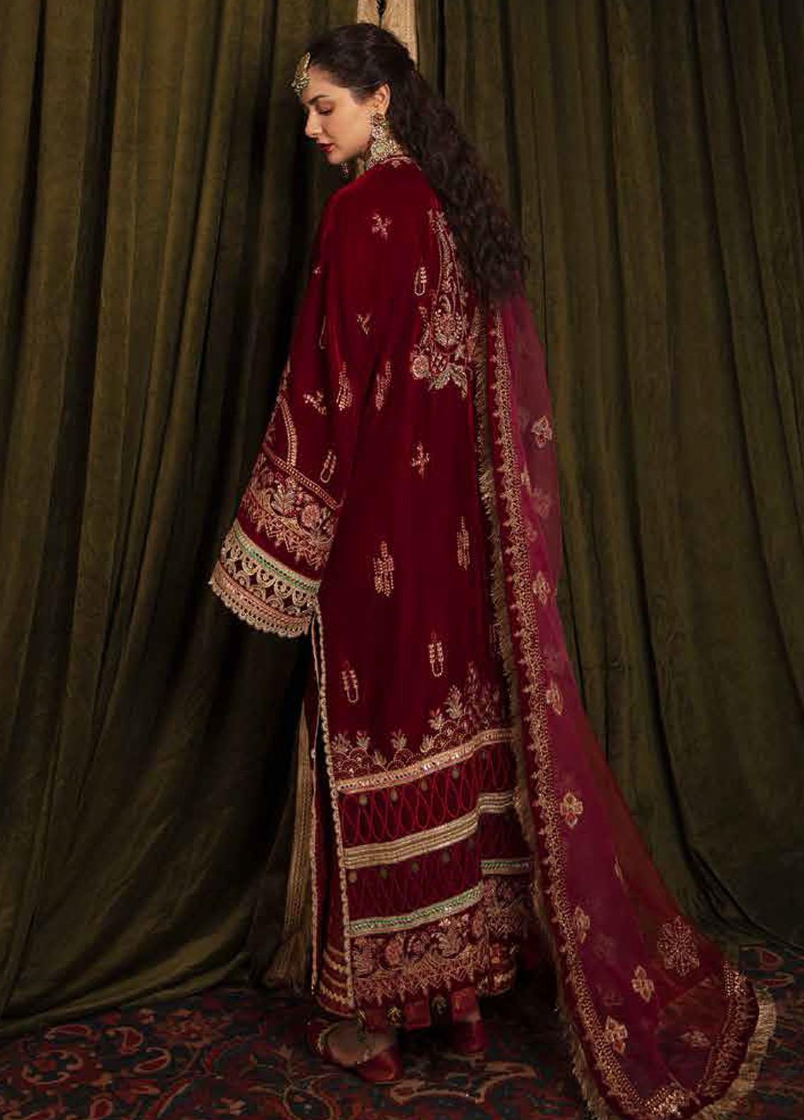 Naghma By Afrozeh Embroidered Velvet Unstitched 3 Piece Suit - 09 Naghma By Afrozeh Embroidered Velvet Unstitched 3 Piece Suit - 09