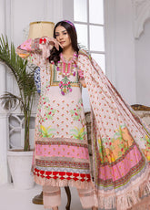 D#06 Alzohaib Mahnoor Emb Digital Lawn Collection 322