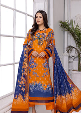 D#07 Alzohaib Mahnoor Emb Digital Lawn Collection 322