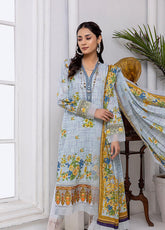 D#09 Alzohaib Mahnoor Emb Digital Lawn Collection 322