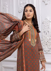 D#13 Alzohaib Mahnoor Emb Digital Lawn Collection 322