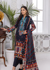 D#15 Alzohaib Mahnoor Emb Digital Lawn Collection 322
