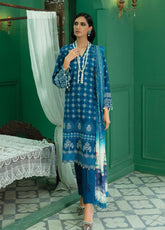 Rajbari Embroidered Chikankari Unstitched 3 Piece Suit - 05 MAHAR