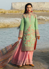 D#164 Hussain Rehar Rahgoli Luxury Emb Lawn Collection 322
