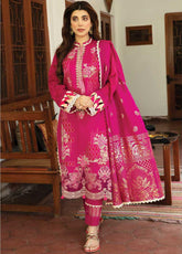 Sahiba By Aabyaan Embroidered Lawn Unstitched 3 Piece Suit - 01