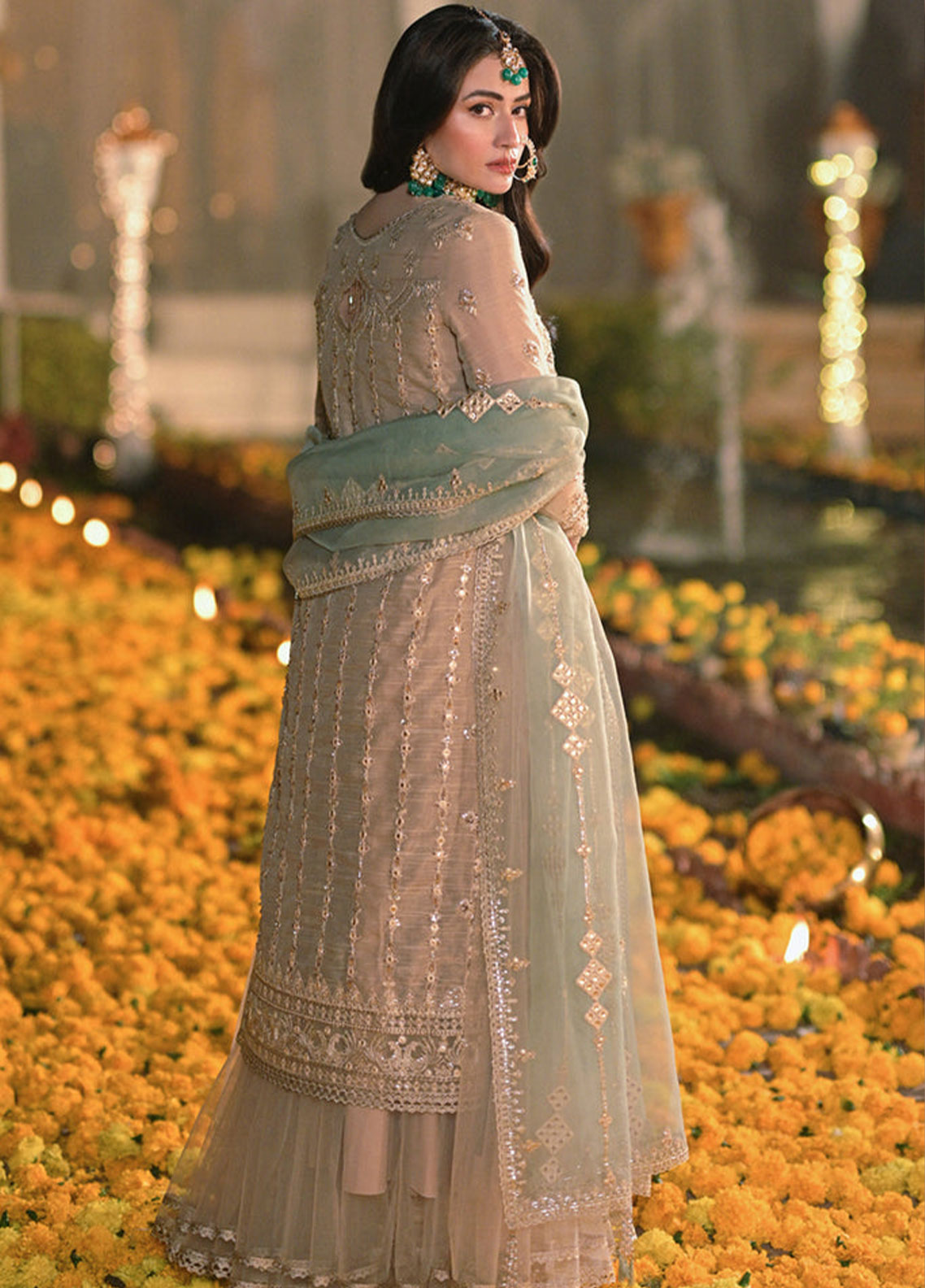 Mastani By Qalamkar Embroidered Raw Silk Unstitched 3 Piece Suit -  07 Mastani By Qalamkar Embroidered Raw Silk Unstitched 3 Piece Suit -  07