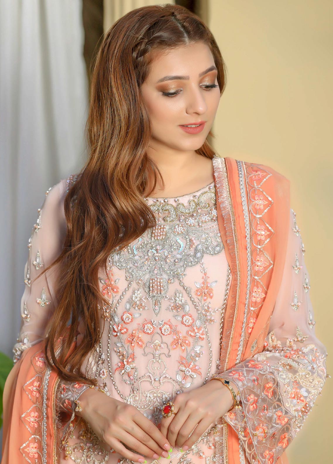 Areesha Embroidered Chiffon Unstitched 3 Piece Suit - 06 Areesha Embroidered Chiffon Unstitched 3 Piece Suit - 06