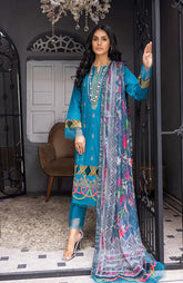 D#07 AlZohaib Coco Festive Digital Emb Lawn Collection 323