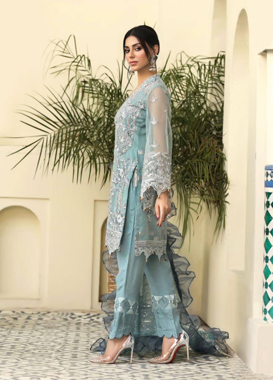 Areesha Embroidered Organza Unstitched 3 Piece Suit - 03 Areesha Embroidered Organza Unstitched 3 Piece Suit - 03