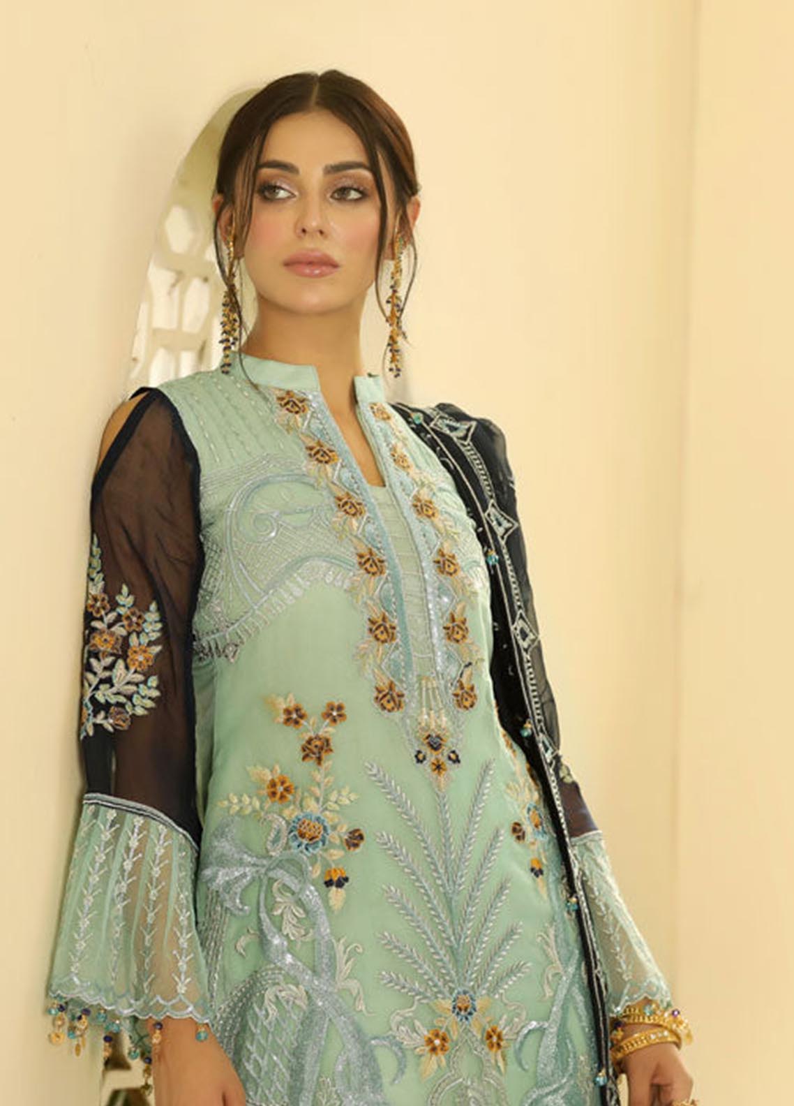 Areesha Embroidered Organza Unstitched 3 Piece Suit - 05 Areesha Embroidered Organza Unstitched 3 Piece Suit - 05