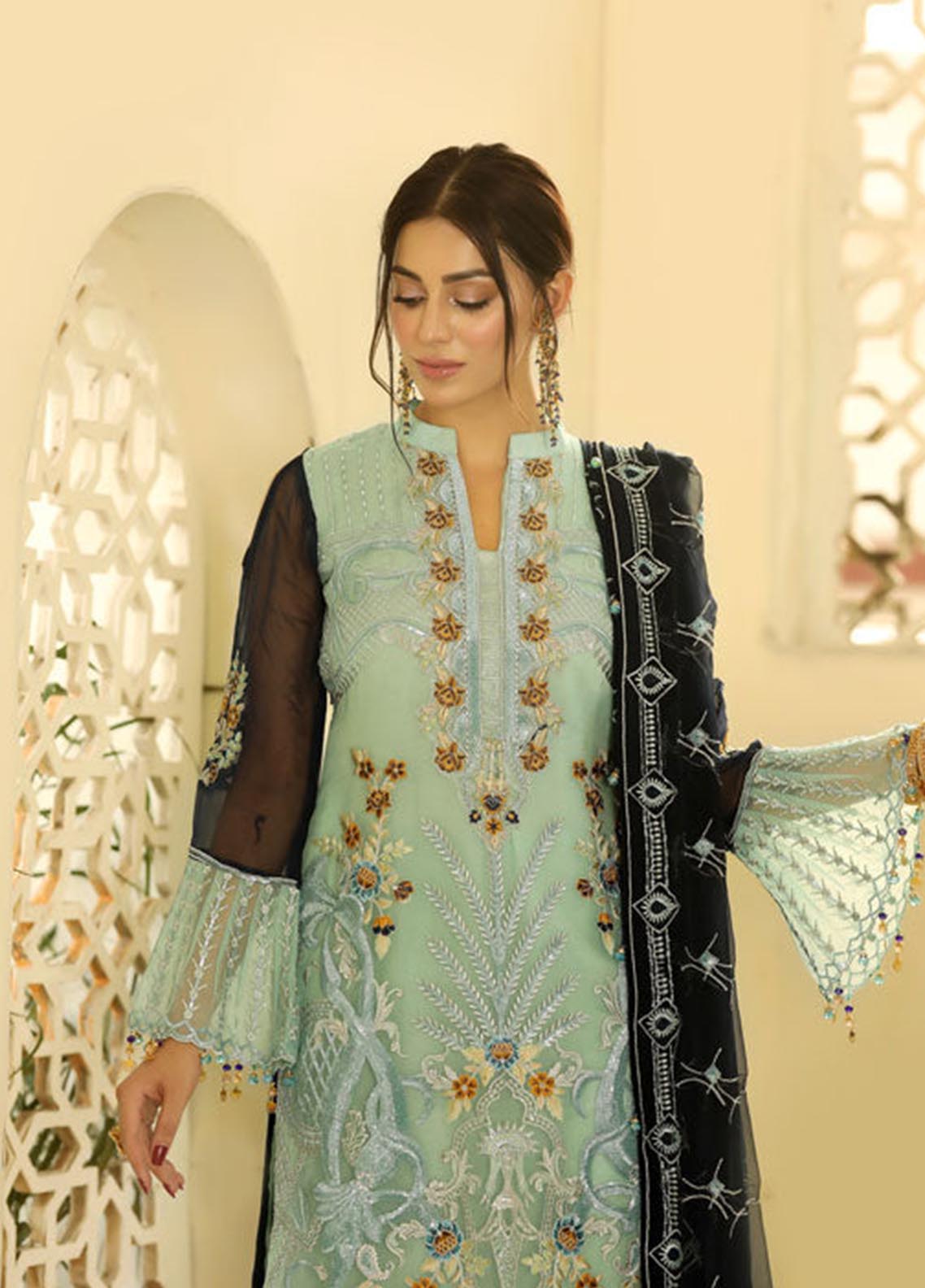 Areesha Embroidered Organza Unstitched 3 Piece Suit - 05 Areesha Embroidered Organza Unstitched 3 Piece Suit - 05