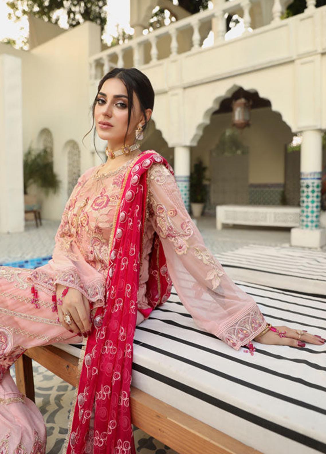 Areesha Embroidered Chiffon Unstitched 3 Piece Suit - 06 Areesha Embroidered Chiffon Unstitched 3 Piece Suit - 06