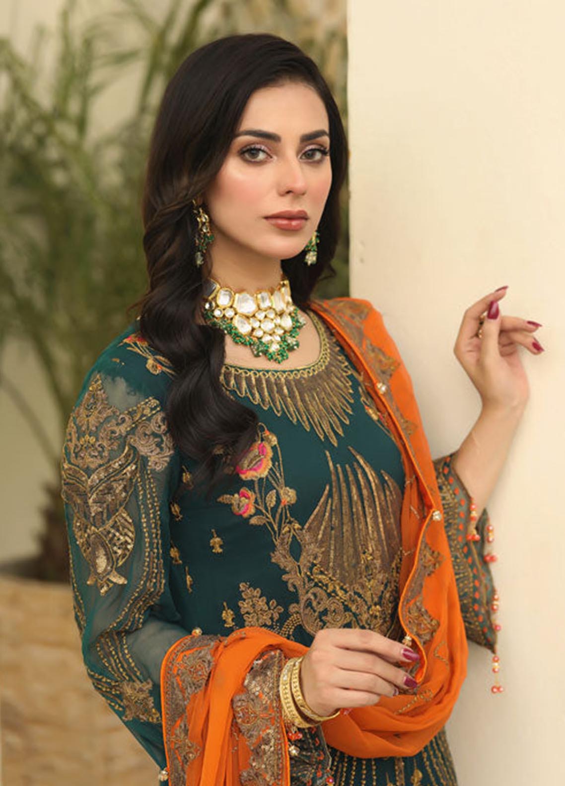 Areesha Embroidered Chiffon Unstitched 3 Piece Suit - 07 Areesha Embroidered Chiffon Unstitched 3 Piece Suit - 07