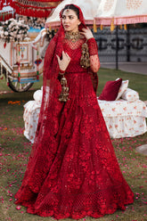Shehnai By Afrozeh Embroidered Net Unstitched 3 Piece Suit - 09
