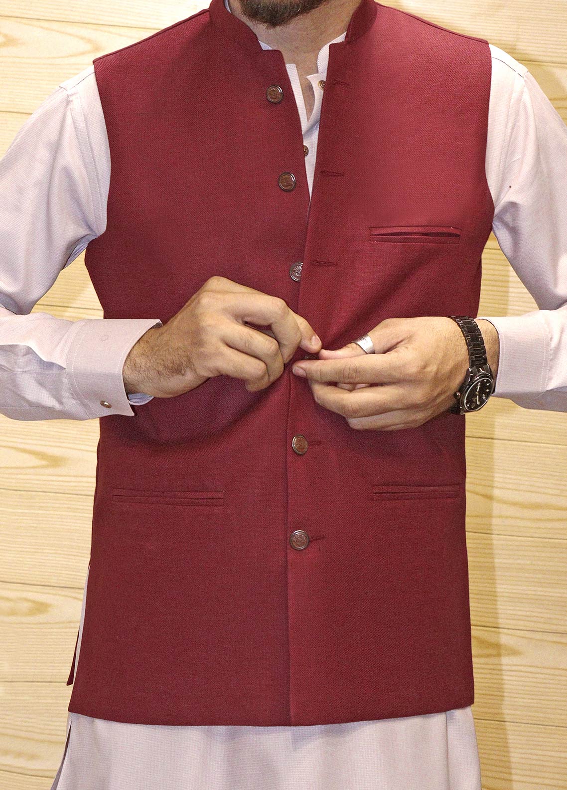 Royal Fashion Plain Suiting Waistcoat - STI Royal Fashion Plain Suiting Waistcoat - STI