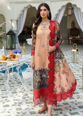 D#4B Noor By Saadia Asad Emb Print Woolen Shawl Collection 1122