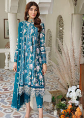 D#5A Noor By Saadia Asad Emb Print Woolen Shawl Collection 1122