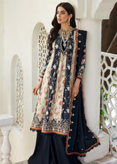 D#5B Noor By Saadia Asad Emb Print Woolen Shawl Collection 1122