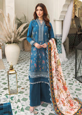 D#7A Noor By Saadia Asad Emb Print Woolen Shawl Collection 1122