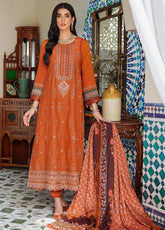 D#8A Noor By Saadia Asad Emb Print Woolen Shawl Collection 1122