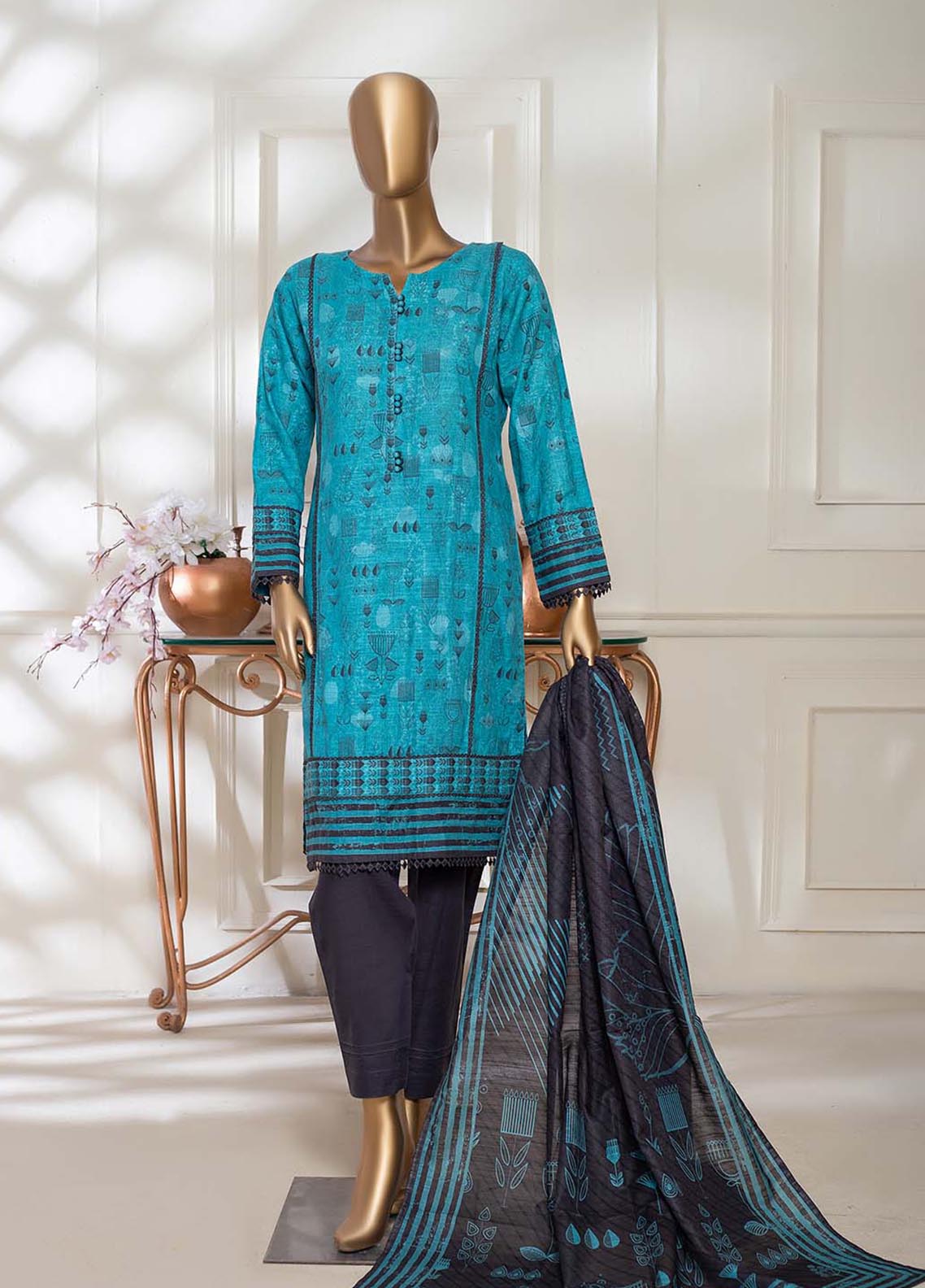 D#2219 HZ Premium Khaddar Printed Collection 1122 D#2219 HZ Premium Khaddar Printed Collection 1122