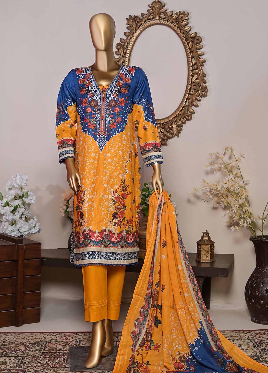 D#1204A HZ Diamond Kotrai Cotton Printed Collection 1122 D#1204A HZ Diamond Kotrai Cotton Printed Collection 1122