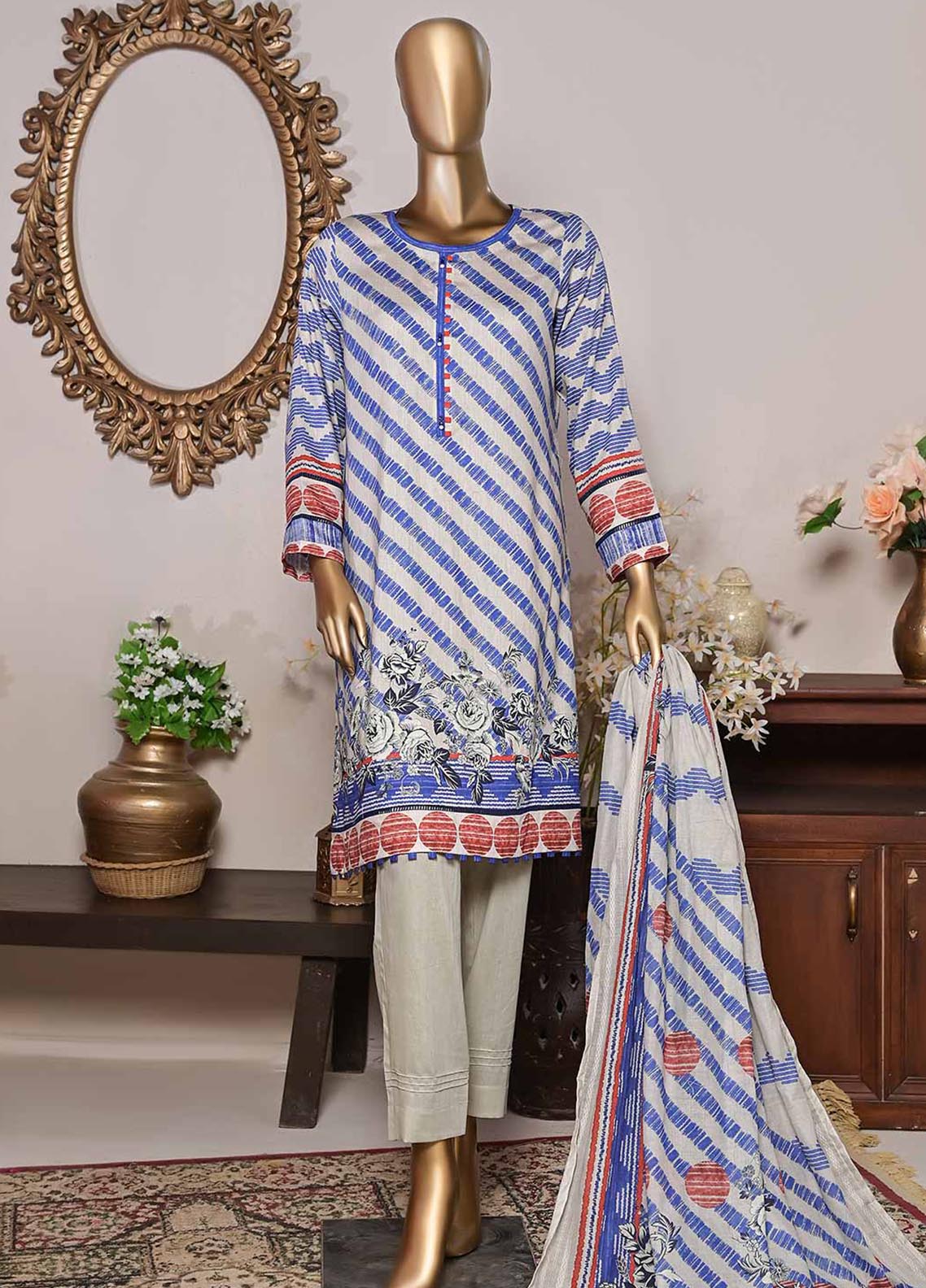 D#1205A HZ Diamond Kotrai Cotton Printed Collection 1122 D#1205A HZ Diamond Kotrai Cotton Printed Collection 1122