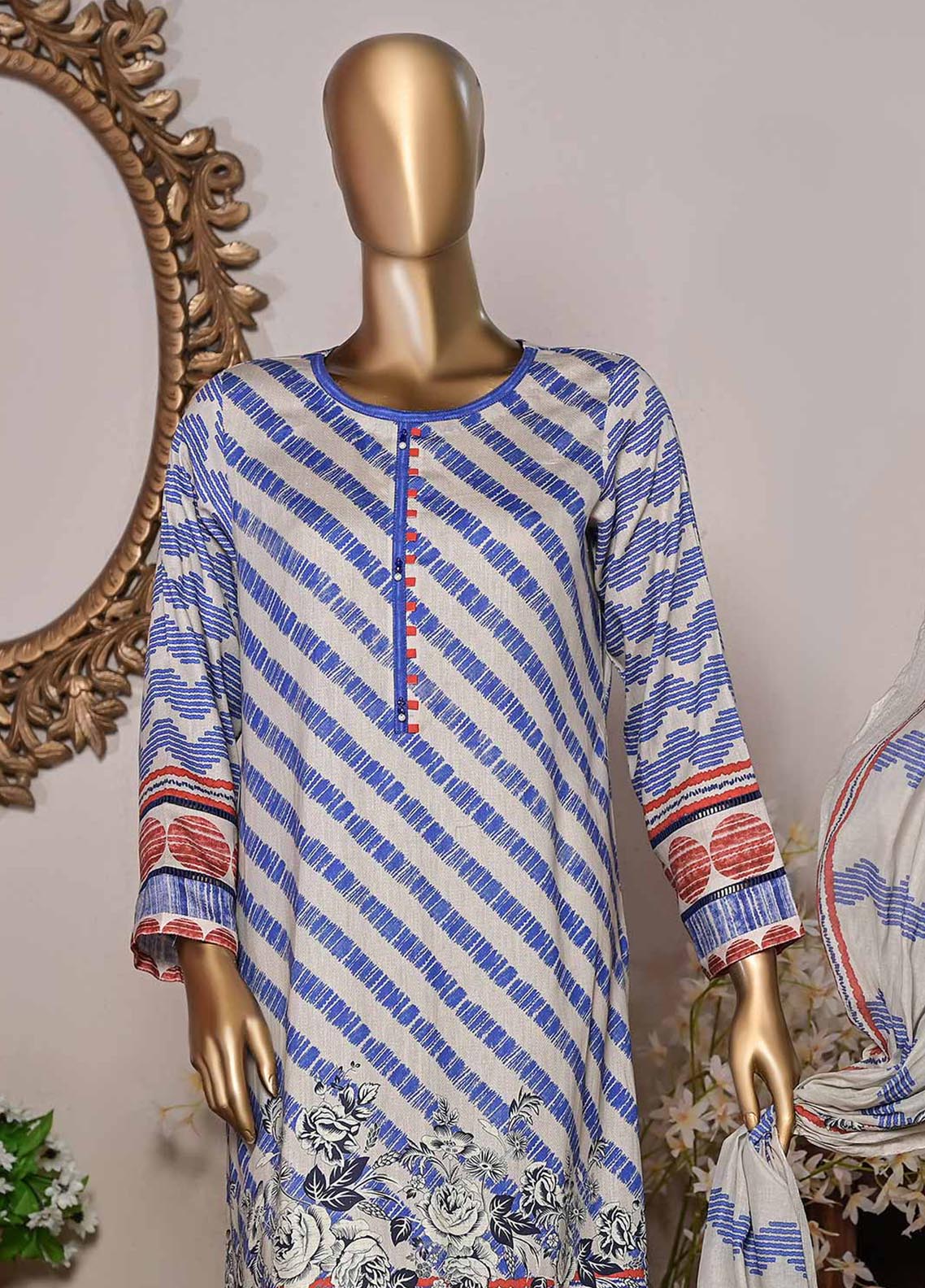 D#1205A HZ Diamond Kotrai Cotton Printed Collection 1122 D#1205A HZ Diamond Kotrai Cotton Printed Collection 1122