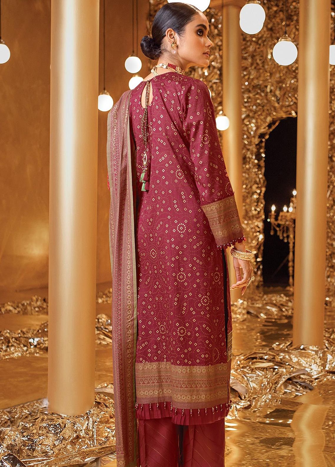 D#15E AlKaram Festive Winter Collection 1122 3Pc D#15E AlKaram Festive Winter Collection 1122 3Pc