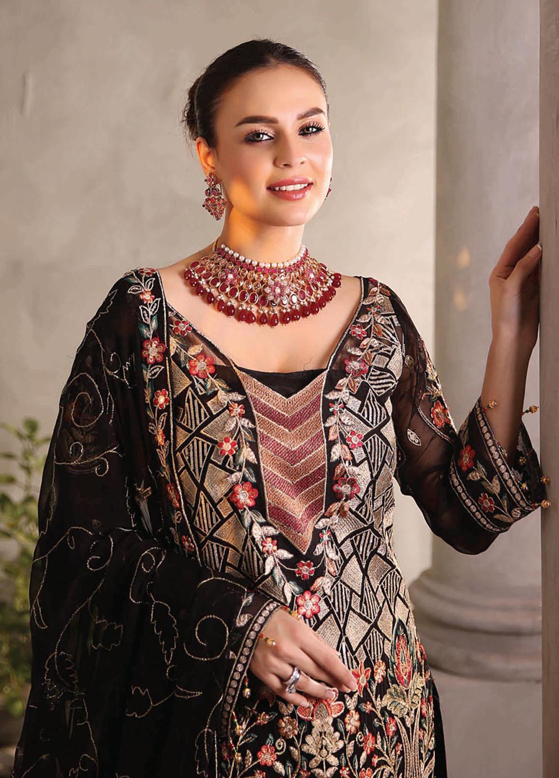 D#02 Maryams Andaaz Luxury Emb Chiffon Collection 1122 Vol-1 D#02 Maryams Andaaz Luxury Emb Chiffon Collection 1122 Vol-1