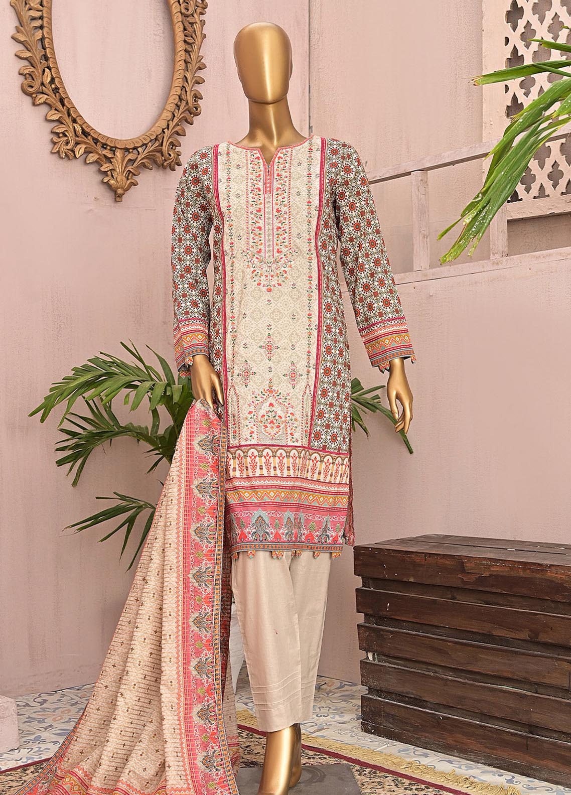 D#407 HZ Premium Emb Cambric Collection 1222 D#407 HZ Premium Emb Cambric Collection 1222