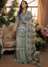 Nikhaar By Awwal Embroidered Organza Unstitched 4 Piece Suit - 02