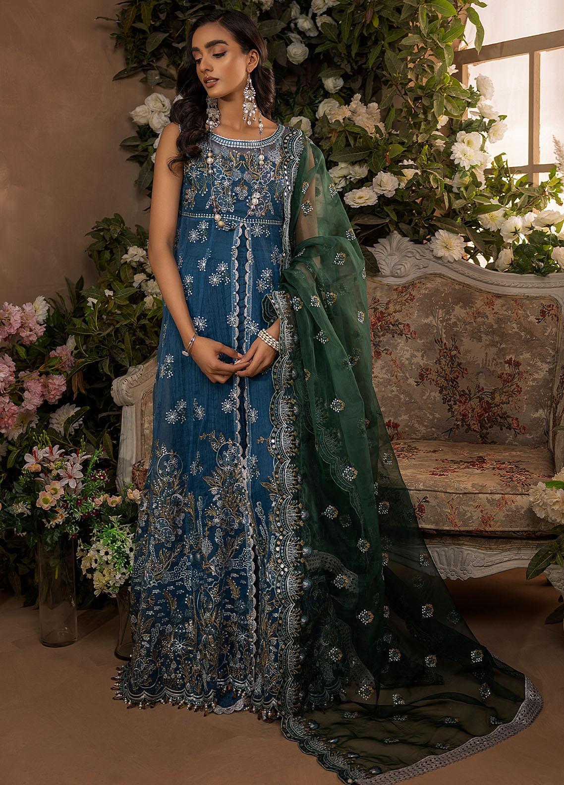 Nikhaar By Awwal Embroidered Organza Unstitched 4 Piece Suit - 03 Nikhaar By Awwal Embroidered Organza Unstitched 4 Piece Suit - 03