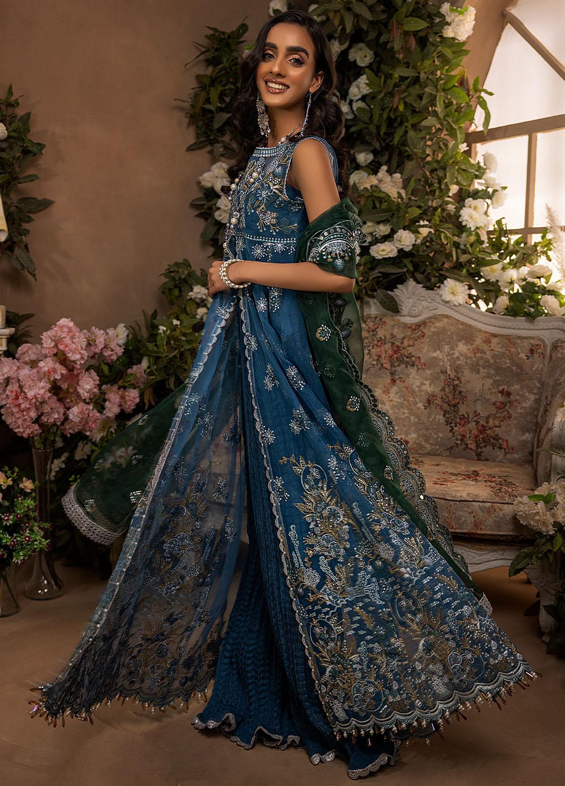 Nikhaar By Awwal Embroidered Organza Unstitched 4 Piece Suit - 03 Nikhaar By Awwal Embroidered Organza Unstitched 4 Piece Suit - 03