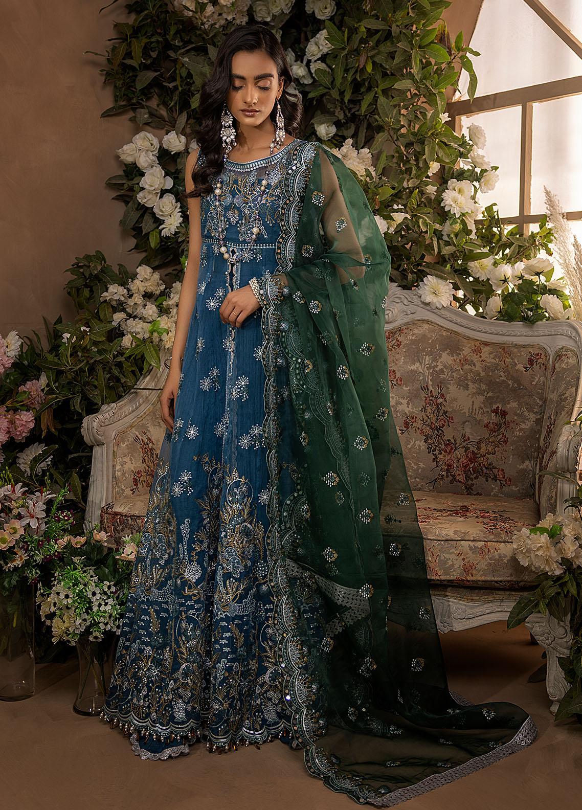 Nikhaar By Awwal Embroidered Organza Unstitched 4 Piece Suit - 03 Nikhaar By Awwal Embroidered Organza Unstitched 4 Piece Suit - 03