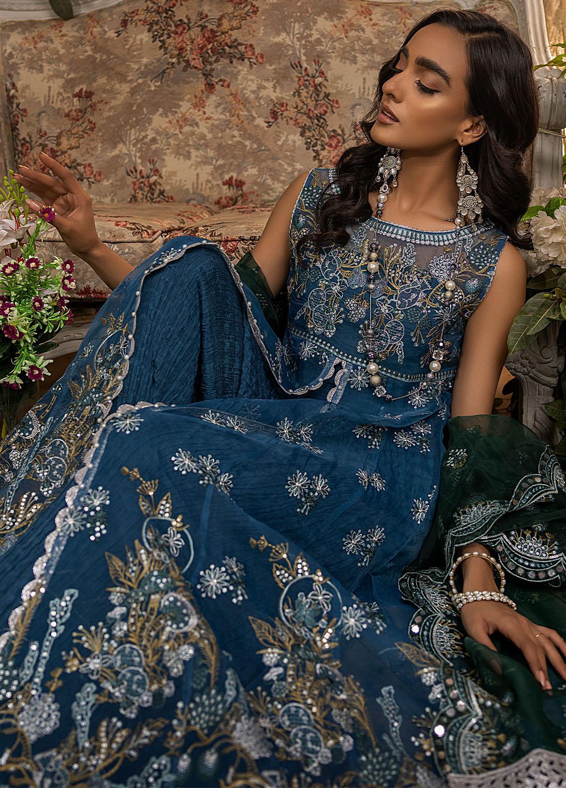 Nikhaar By Awwal Embroidered Organza Unstitched 4 Piece Suit - 03 Nikhaar By Awwal Embroidered Organza Unstitched 4 Piece Suit - 03